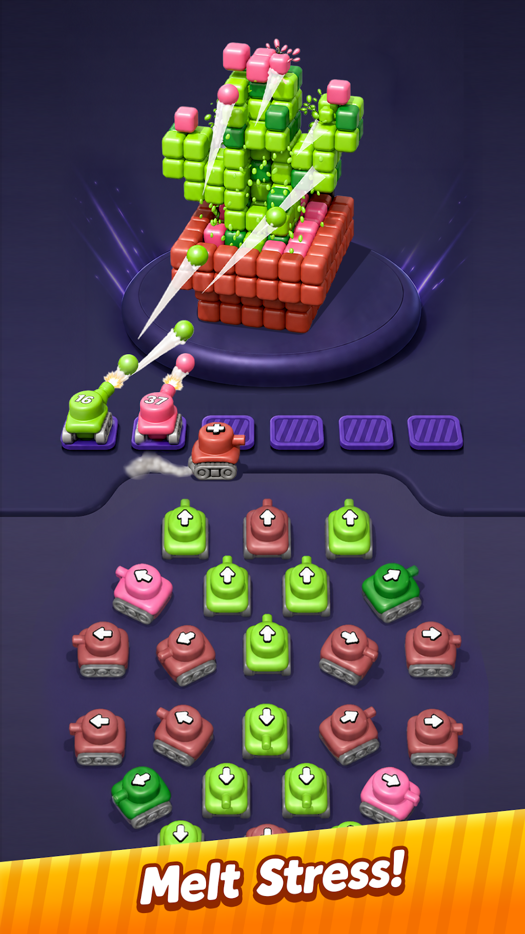 Go Blast! Block Shooter gameplay screenshot