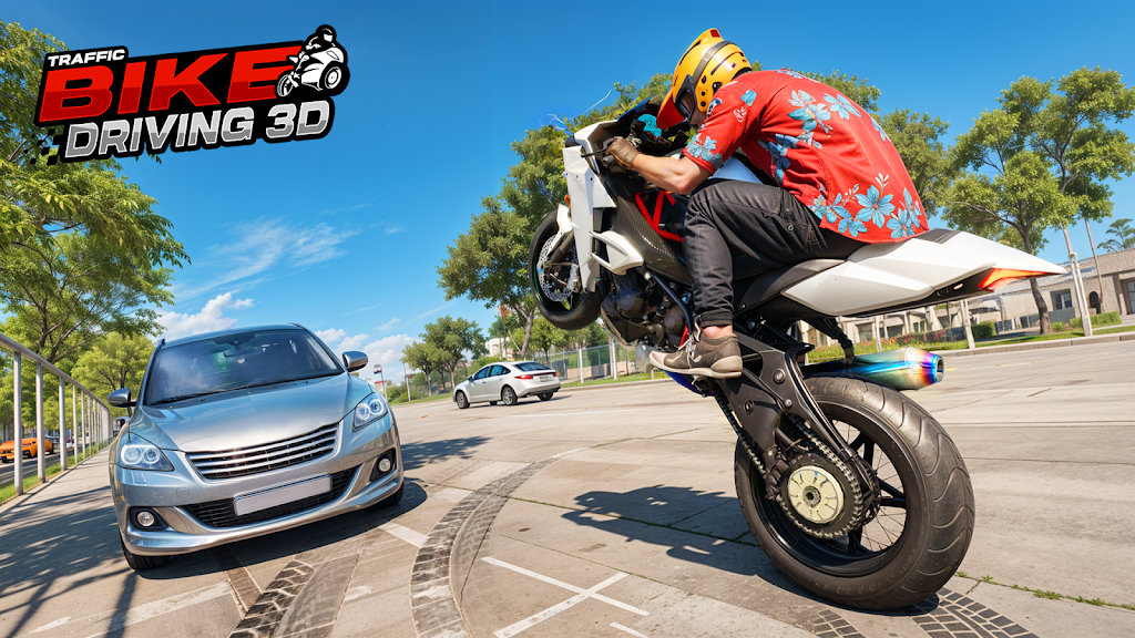 Real Traffic Bike Driving Game gameplay screenshot