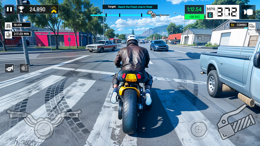 Real Traffic Bike screenshot 2